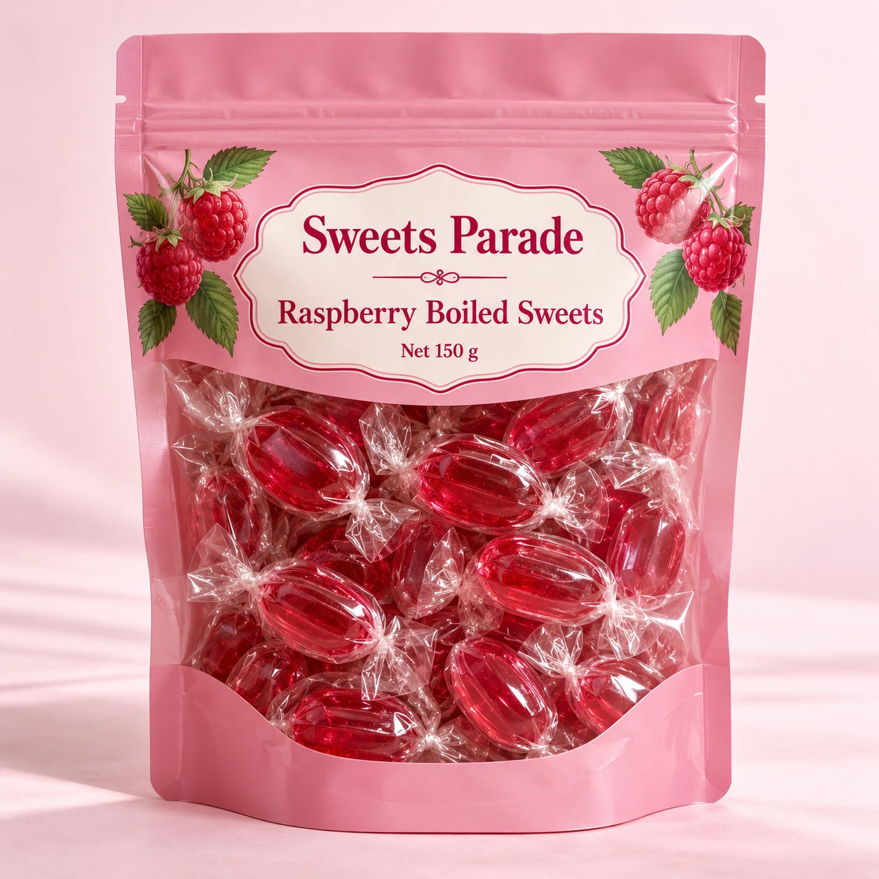 Raspberry Boiled Sweets